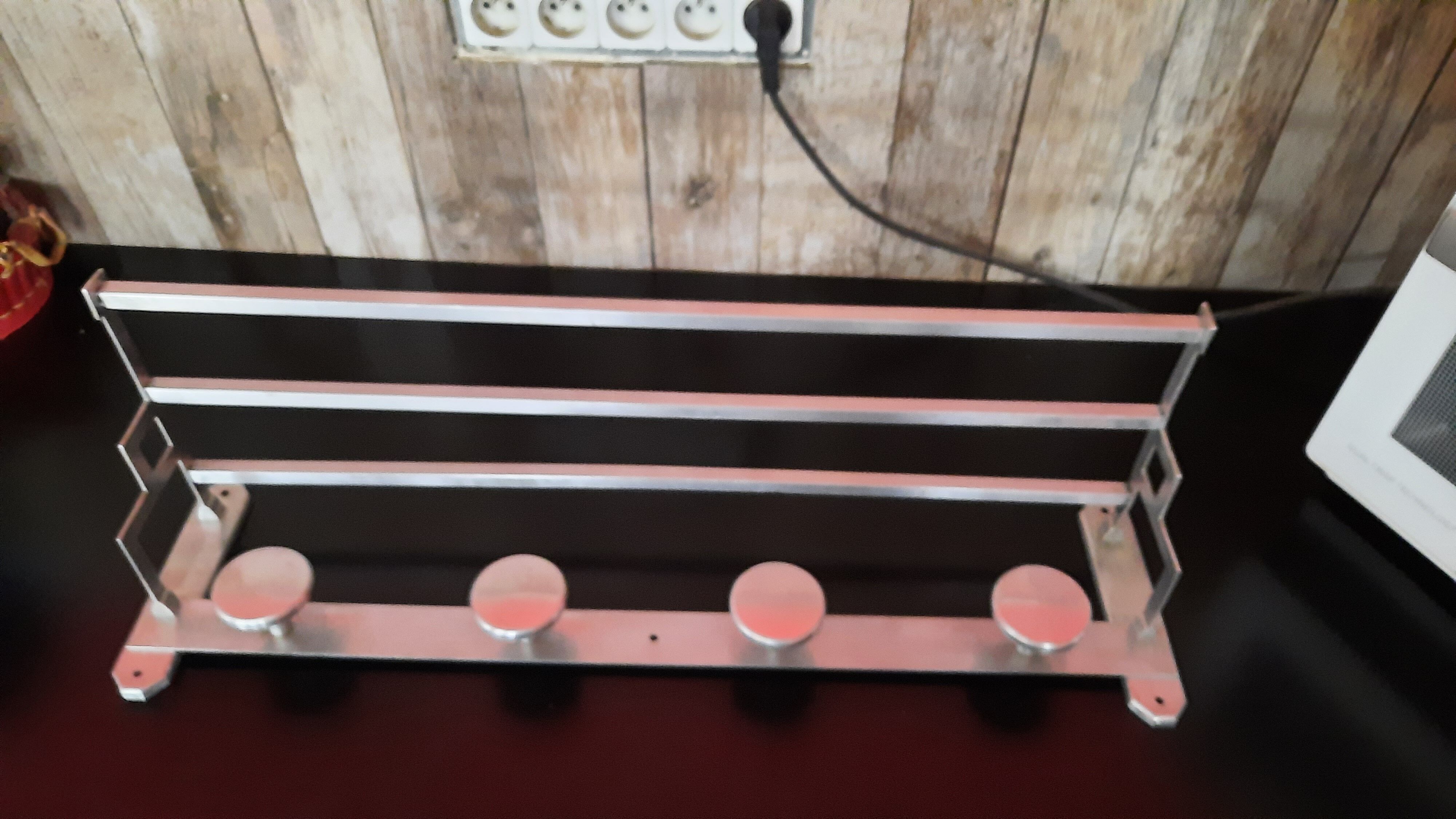 Aluminum wall coat holder