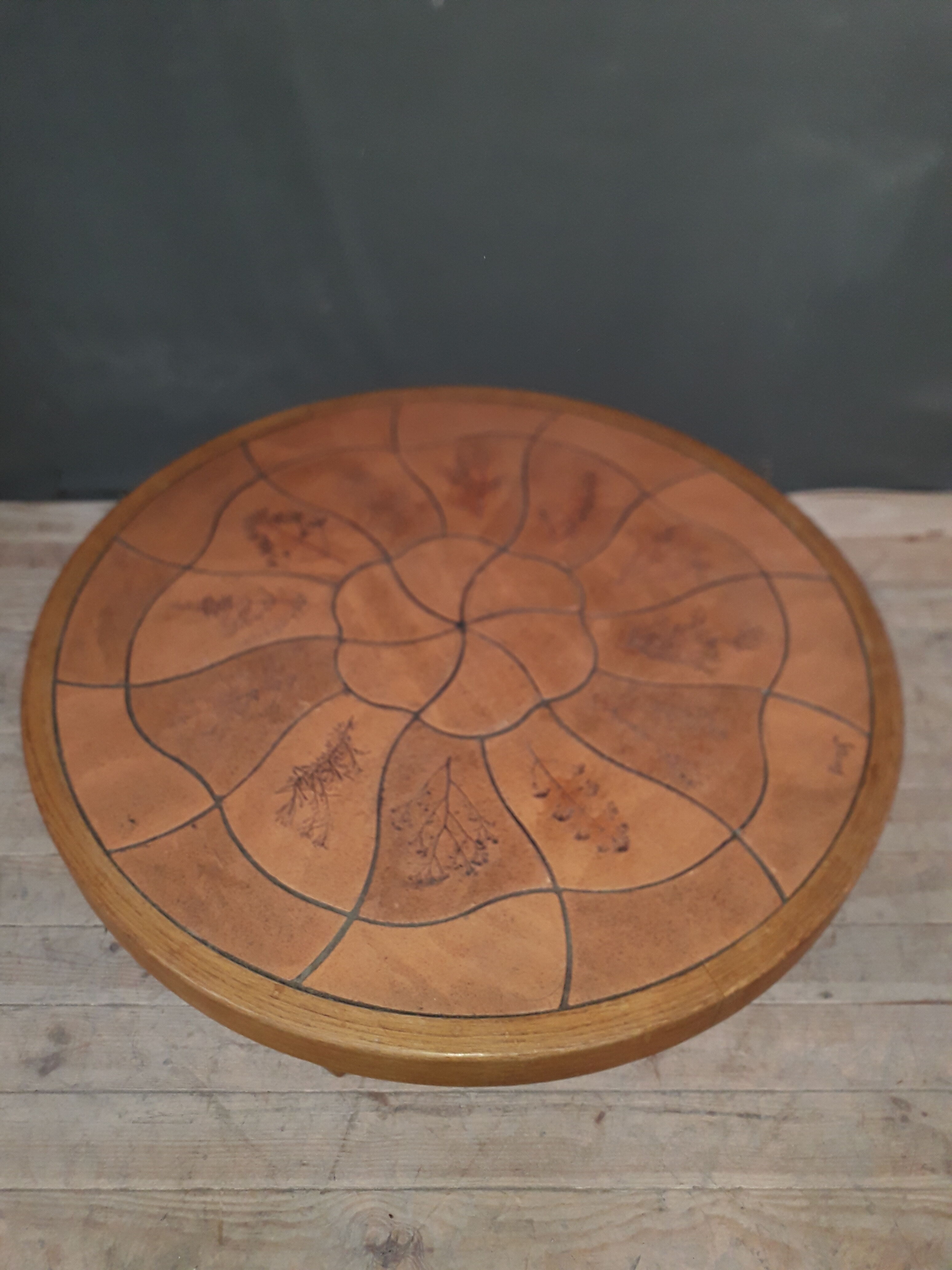 Barrois wooden and ceramic coffee table