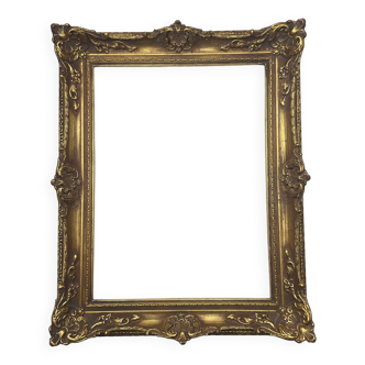 Antique golden wood frame