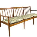 Scandinavian teak bench from the 50s, 60s, 70s