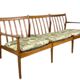Scandinavian teak bench from the 50s, 60s, 70s