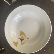 White porcelain deep dish, Schirnding Bavaria, design, vintage 1970