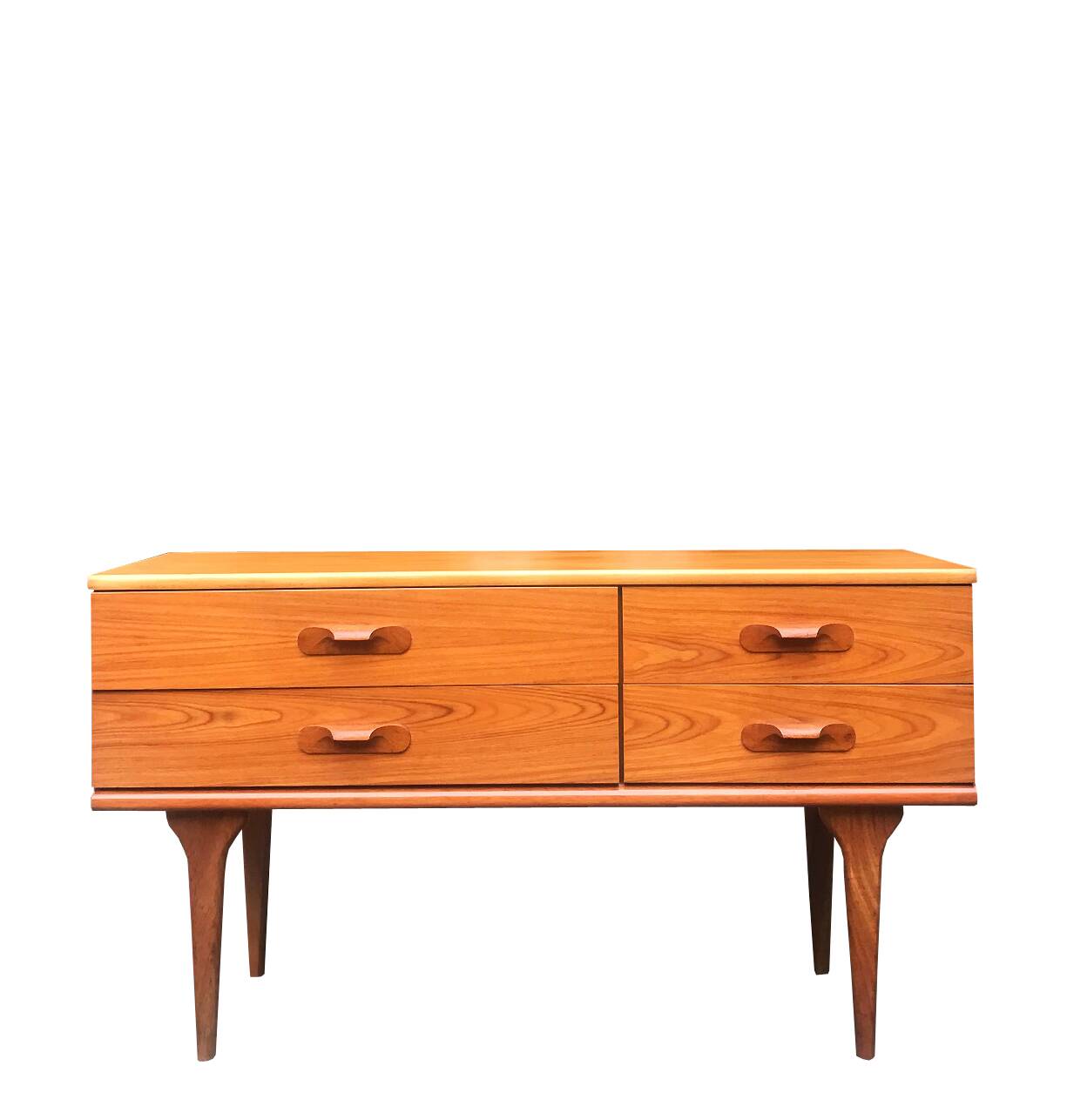 Small teak enfilade, English edition from the 1970s.