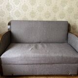 2-seater art deco sofa bed