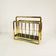 Art Deco brass newspaper rack, 1950s Germany