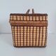 Vintage wicker suitcase
