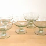 Set of 70's ice cream cups