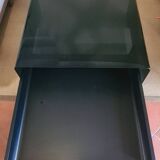 Curved glass coffee table