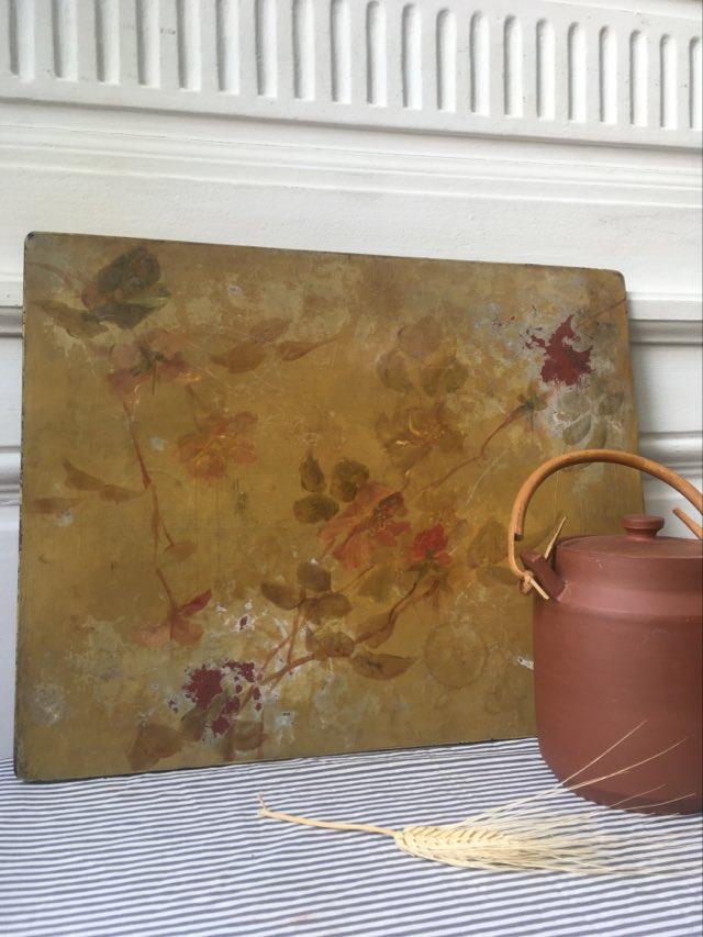 Ancient oil on rigid support