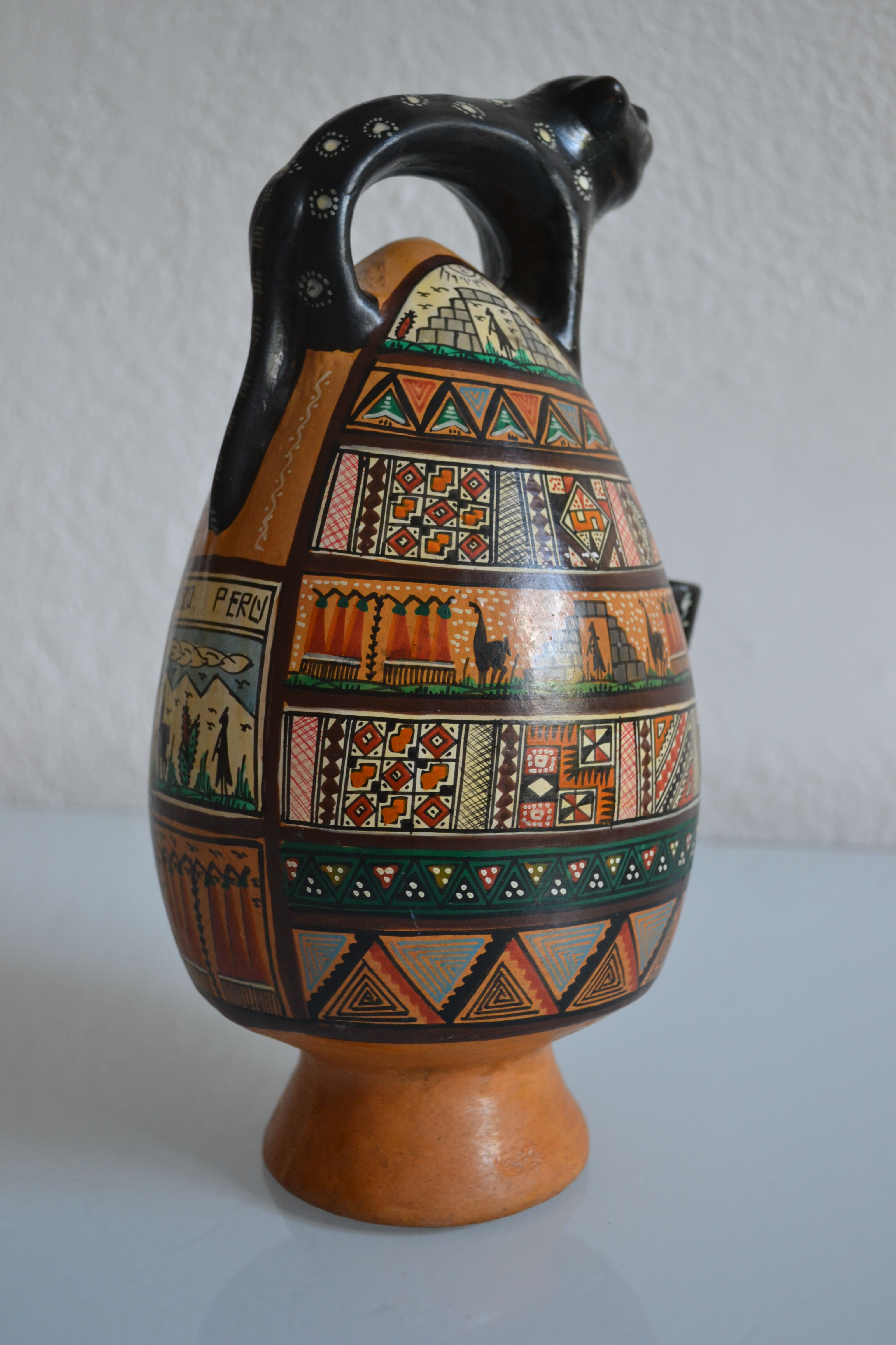ceramic pitcher from Cusco, Peru