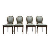 Suite de 4 chaises style Louis XVI "Fer à cheval"