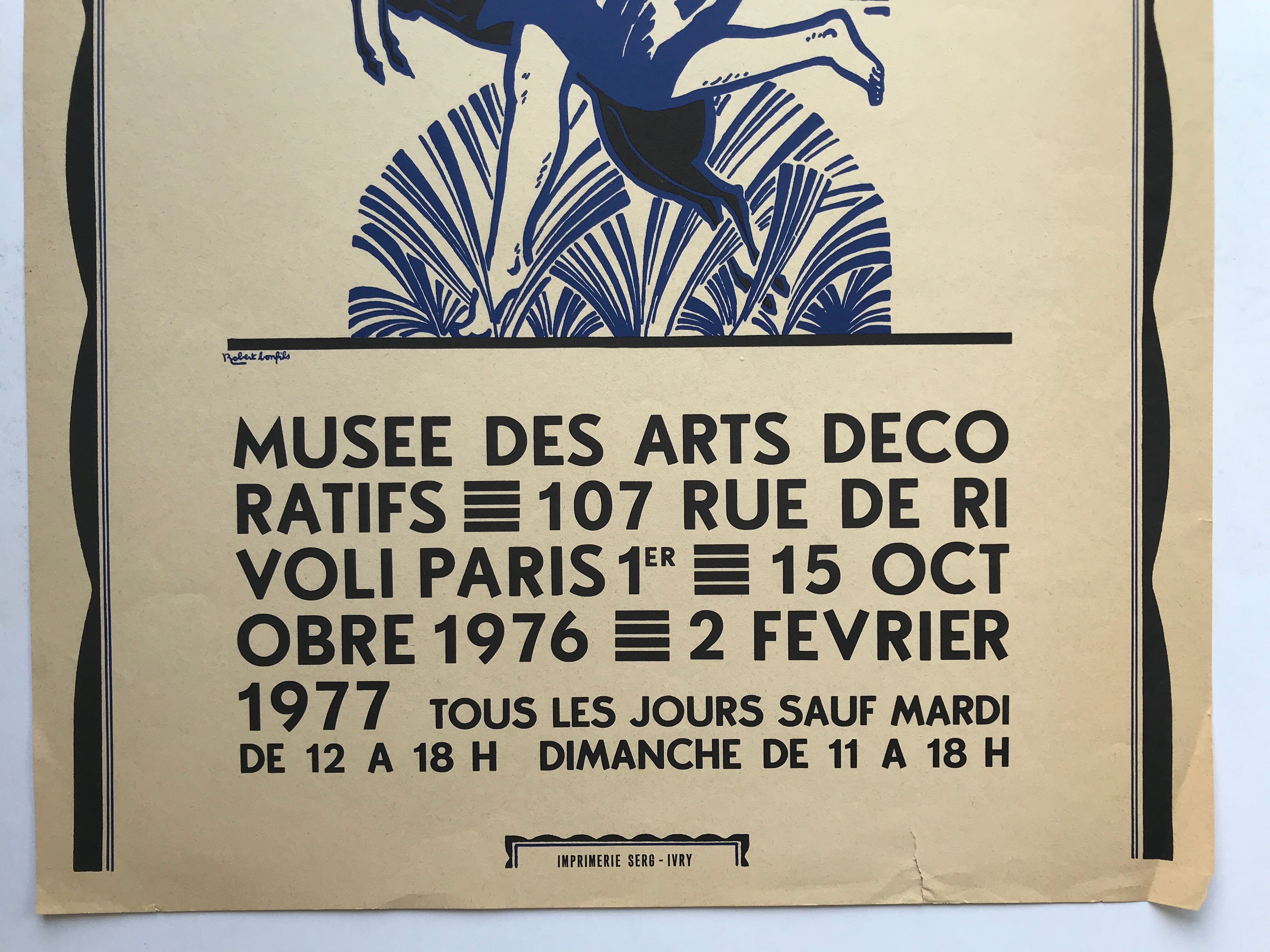 Poster after Robert BONFILS, Paris 1925, Musée des arts décoratifs, 1976
