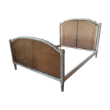 Lit ancien style Louis  XVI double canage 2 personnes
