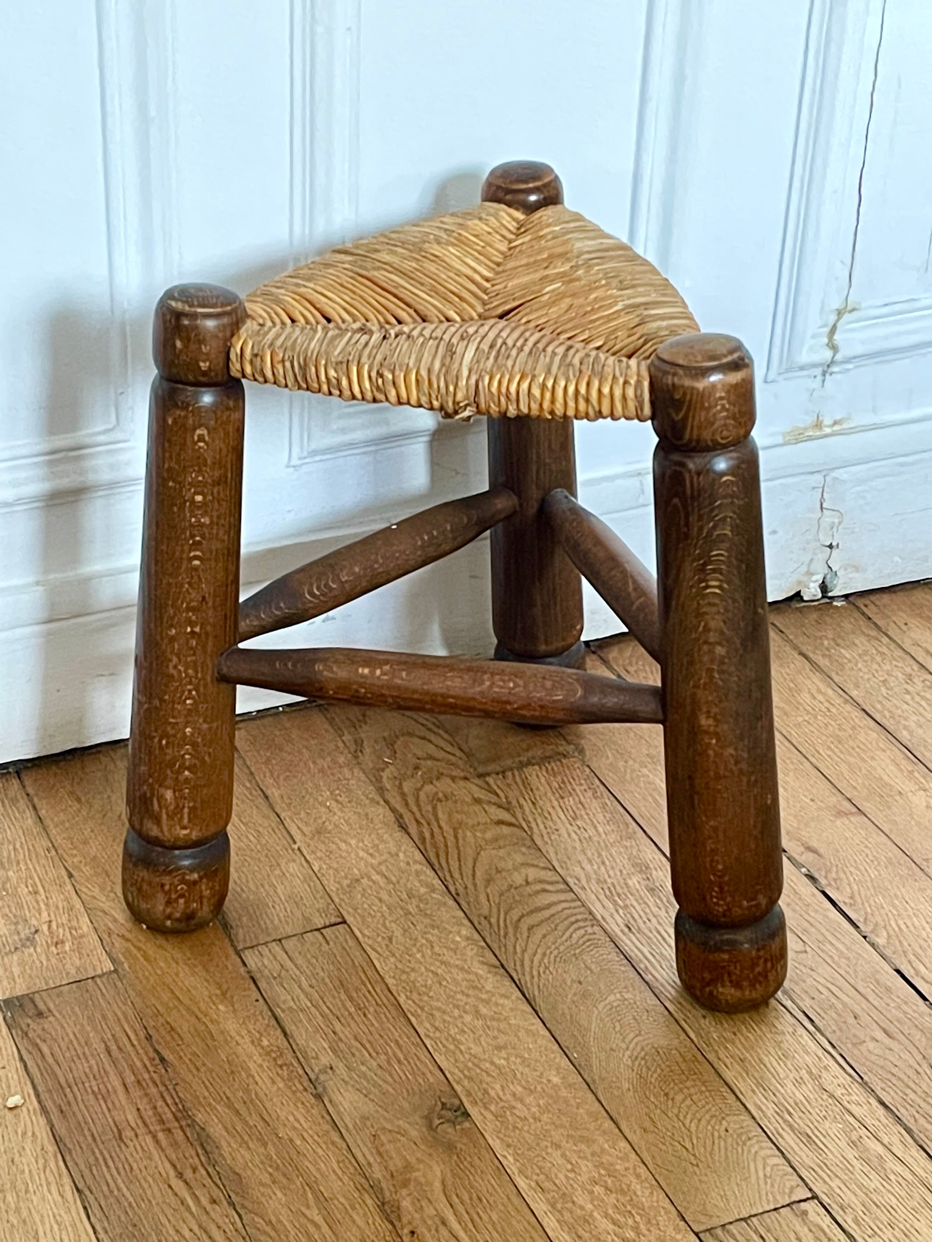 Brutalist tripod stool