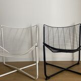 Black räane armchair by niels gammelgaard for ikea