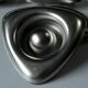 6 stainless steel egg cups by wmf - vintage