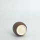 Set of 4 Scandinavian collectible vases in brown stoneware by Gunnar Borg.