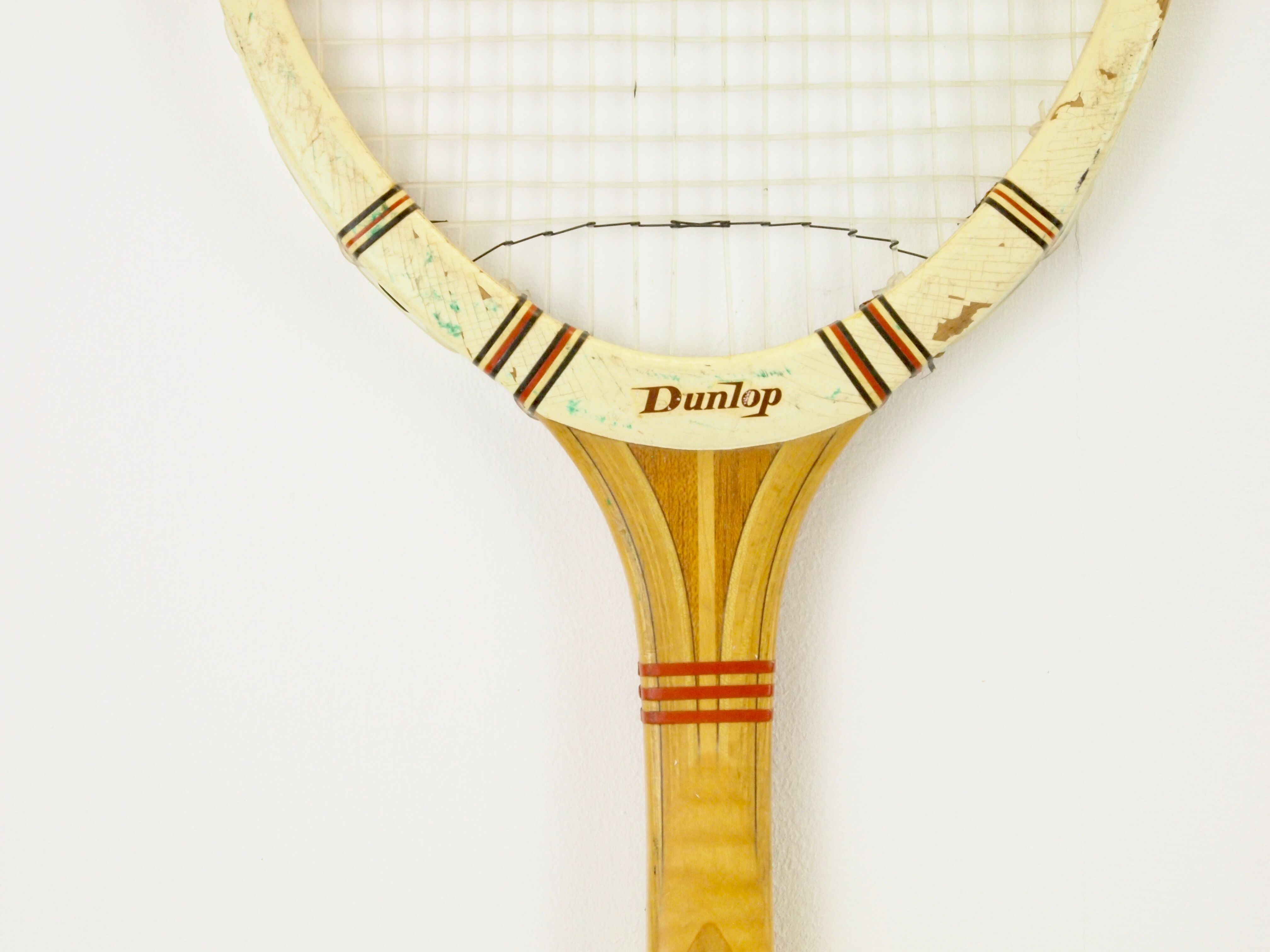 Set of 4 vintage wooden tennis rackets