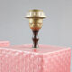 Pink Italian table lamps, 1970s.