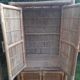 Vintage bamboo and rattan wardrobe or storage unit