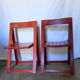 Pair of folding chairs, 60s