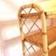 Vintage rattan shelf