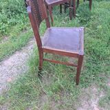 Set of 6 art deco chairs.