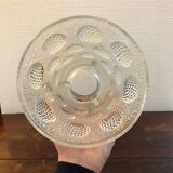 Vintage Verlys glass vase with cabochons