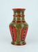 Vintage 1960s 70s vase u-keramik model 593/30 red brown green black wgp