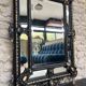 Miroir Ancien à Parecloses époque Napoléon III 152cm/90cm Glace Biseautée