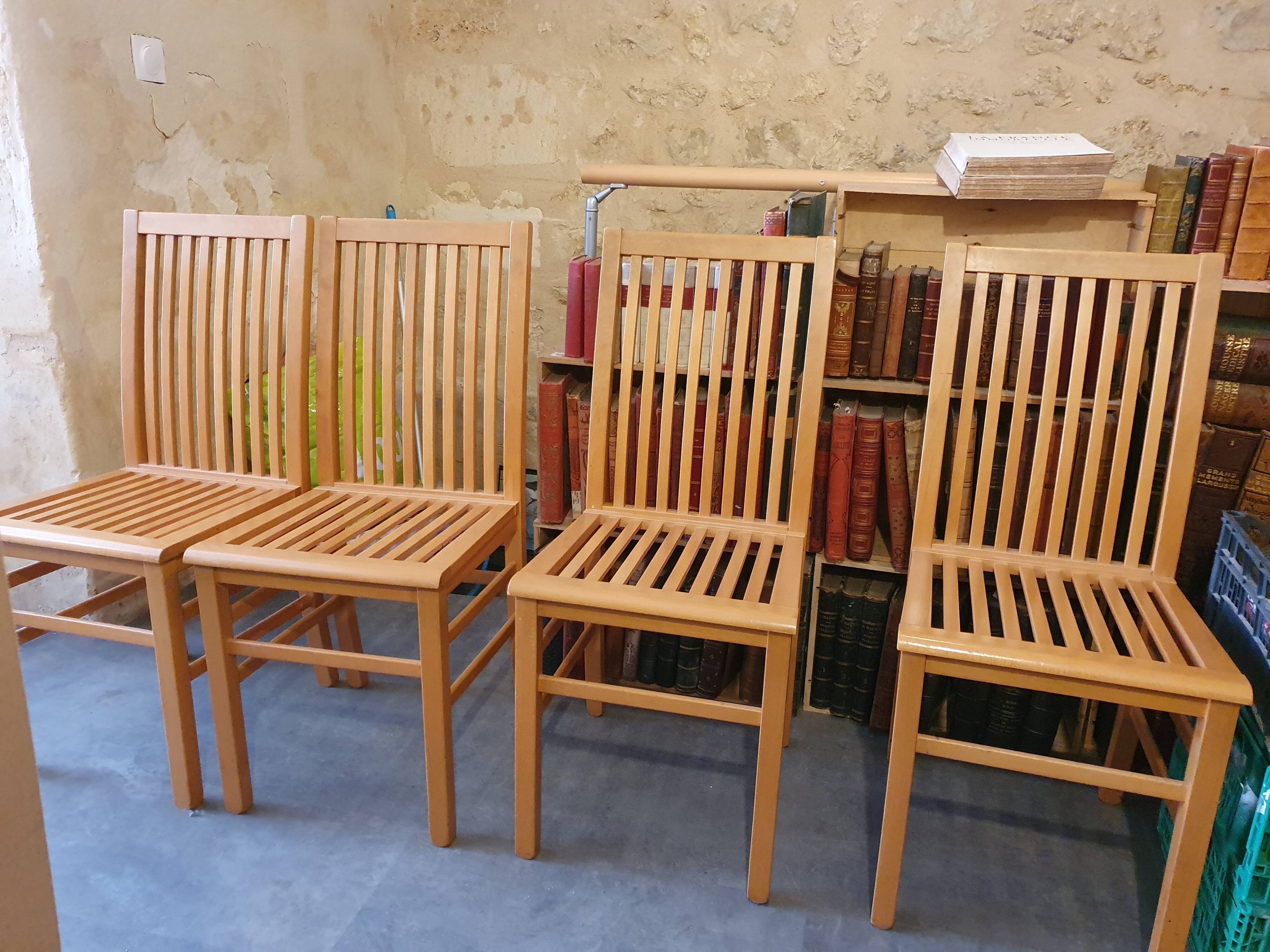 Wooden chairs