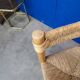 Chaise paillée bois clair vintage style Perriand