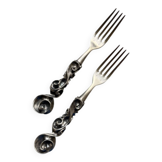 Couverts en bronze de Jean gobbio maison roux marquiand