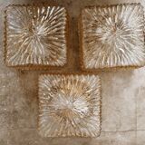 Ceiling lamp in iridescent glass