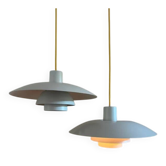 Ensemble vintage 2x Louis Poulsen PH4/3 - Poul Henningsen - lampe PH4