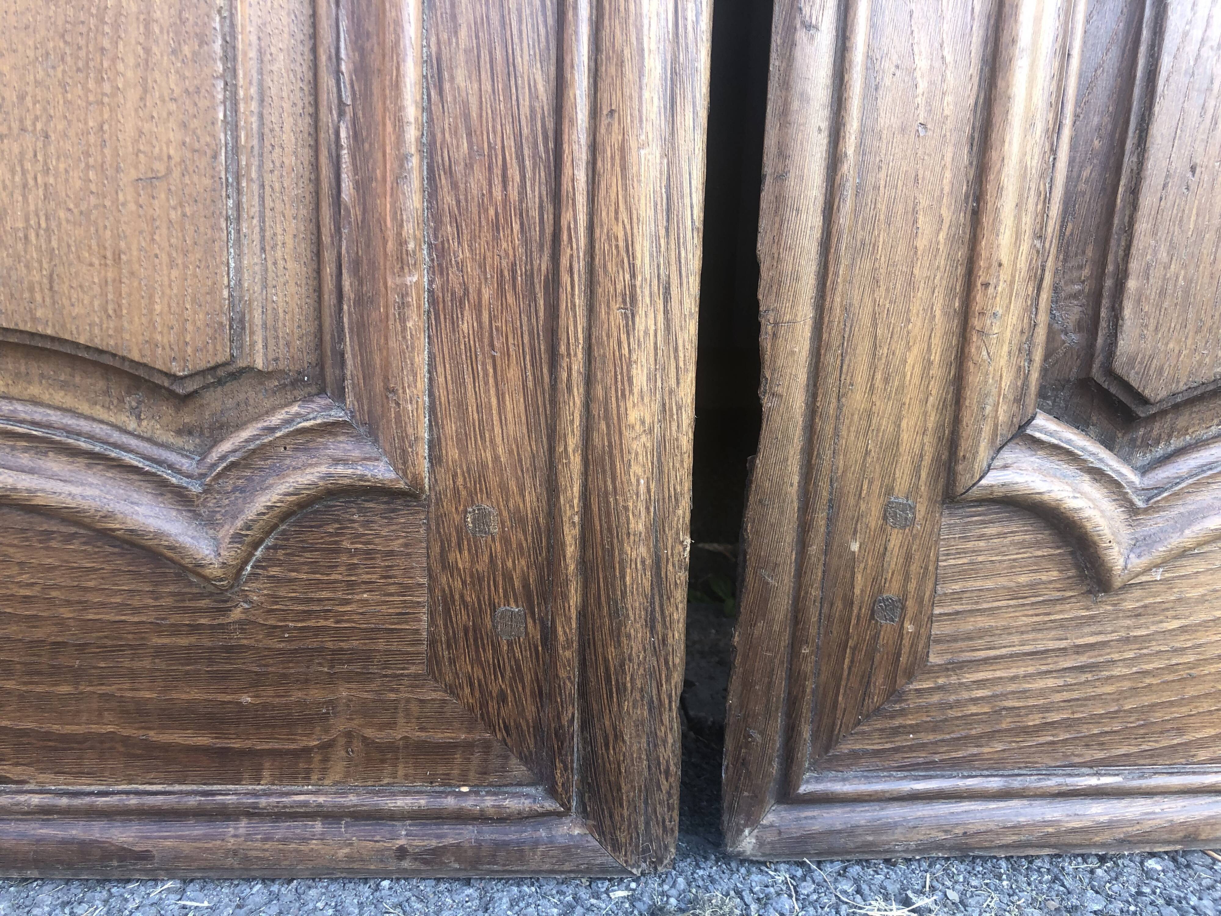 Antique oak doors