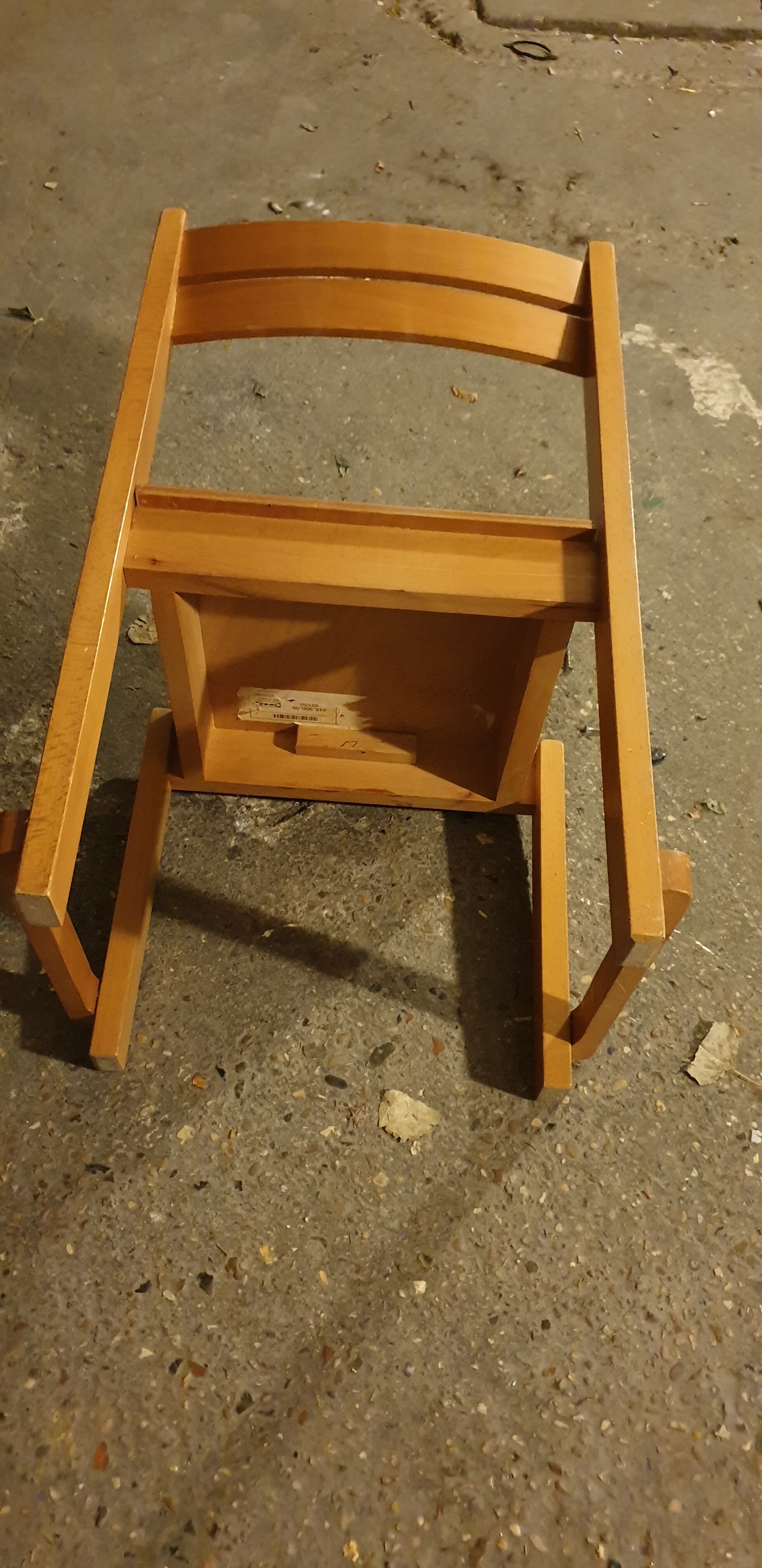 Wooden children's chair