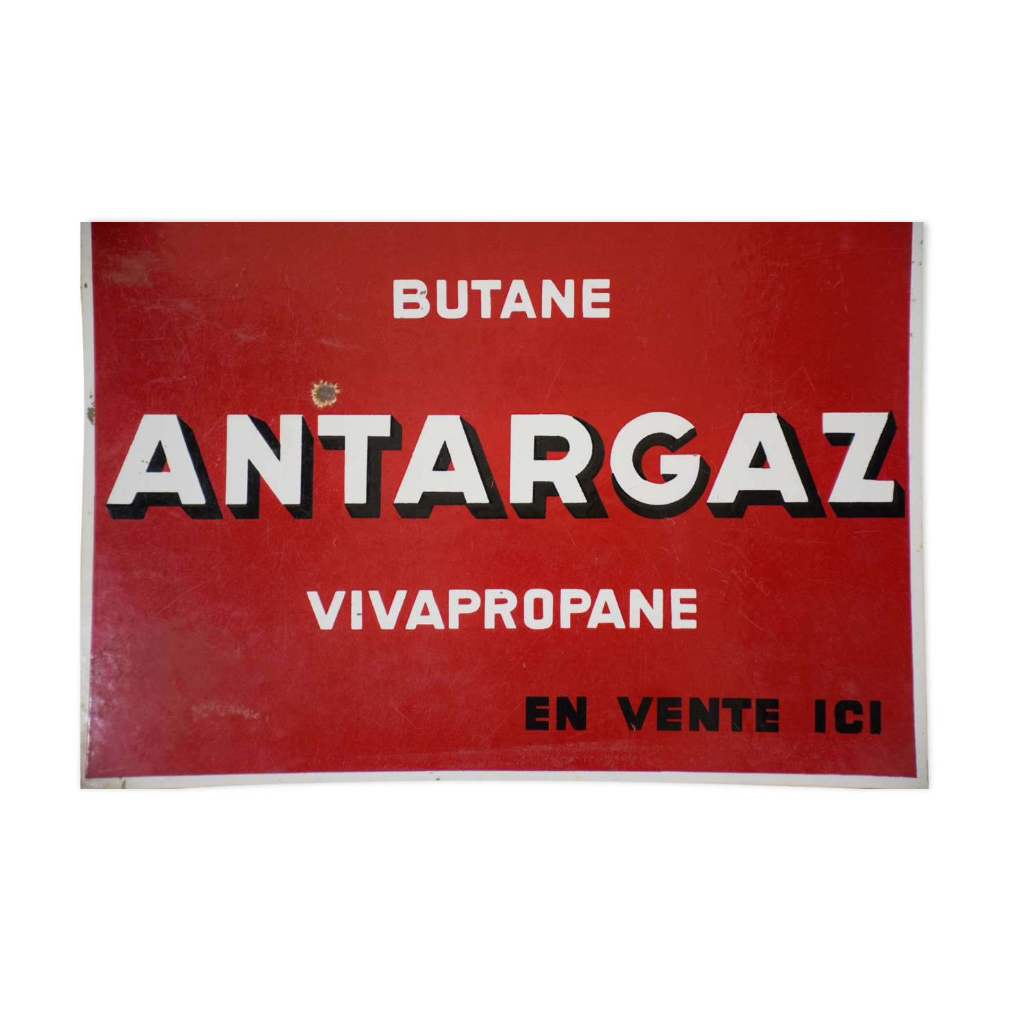Antargaz emailed plate