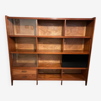 Vintage teak display shelf bookcase