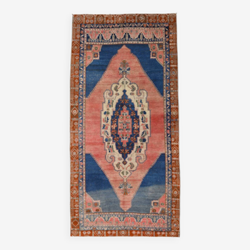 4x9 Oriental Blue Vintage Rug, 137x272Cm