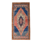 4x9 Oriental Blue Vintage Rug, 137x272Cm