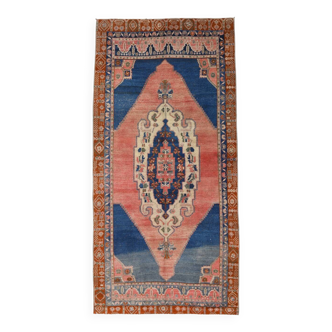 4x9 Oriental Blue Vintage Rug, 137x272Cm