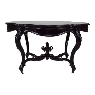 Table violon Napoléon III en bois noirci, France, circa 1870