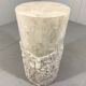 Travertine mactan stone columns & vase 1980’s