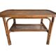 Vintage coffee table in rattan and cane – 1960s/70s
