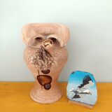 Decorative terracotta vase