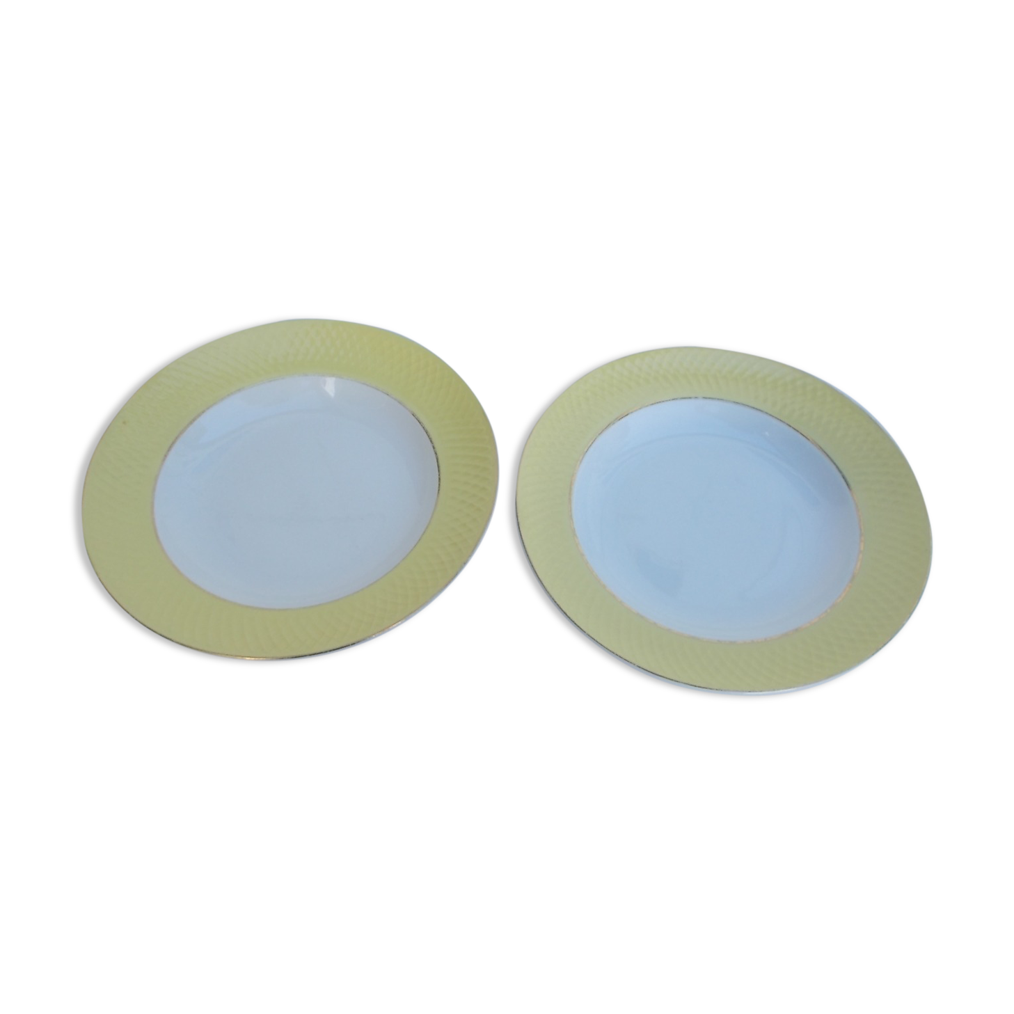 set 2 hollow plates Moulin Des Loups