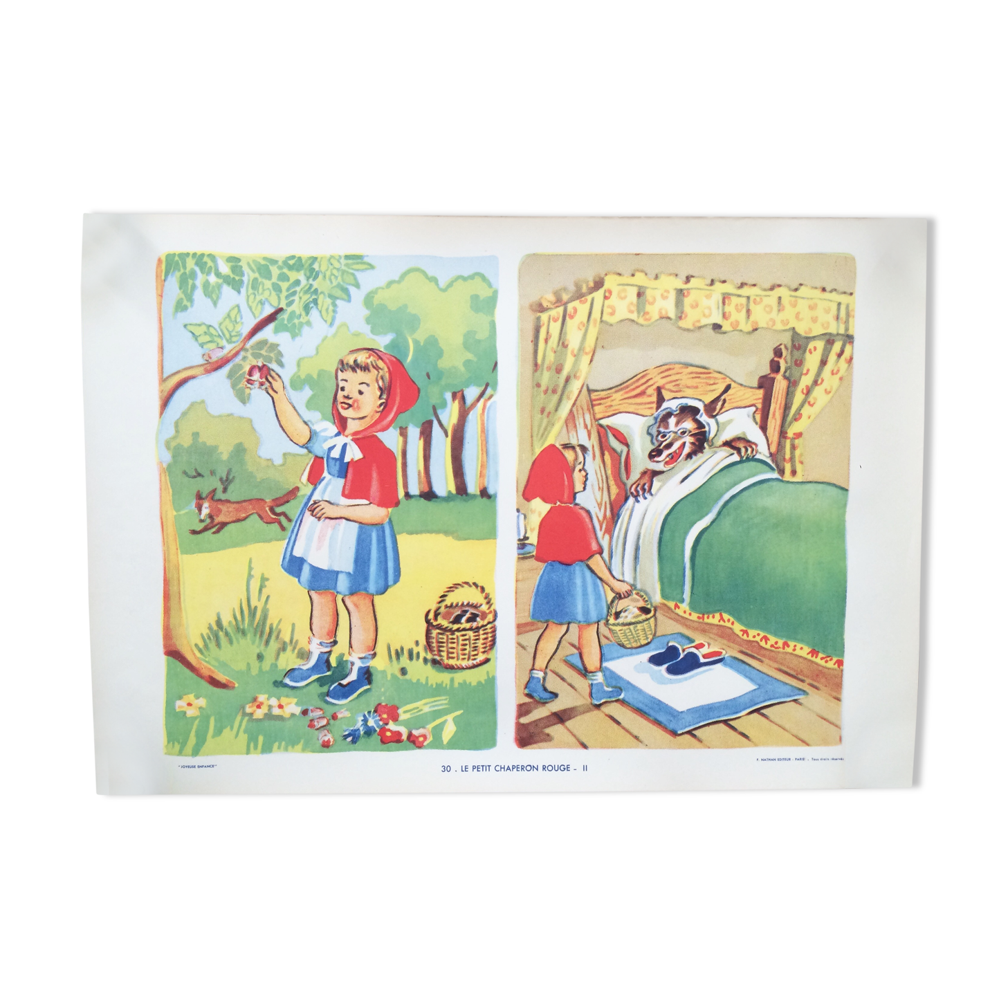 School poster "The little Red Riding Hood II"