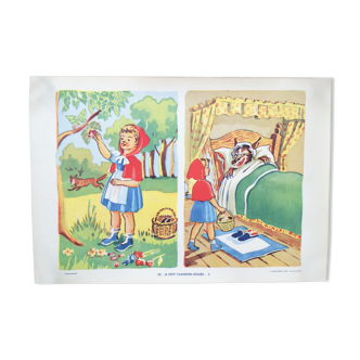School poster "The little Red Riding Hood II"