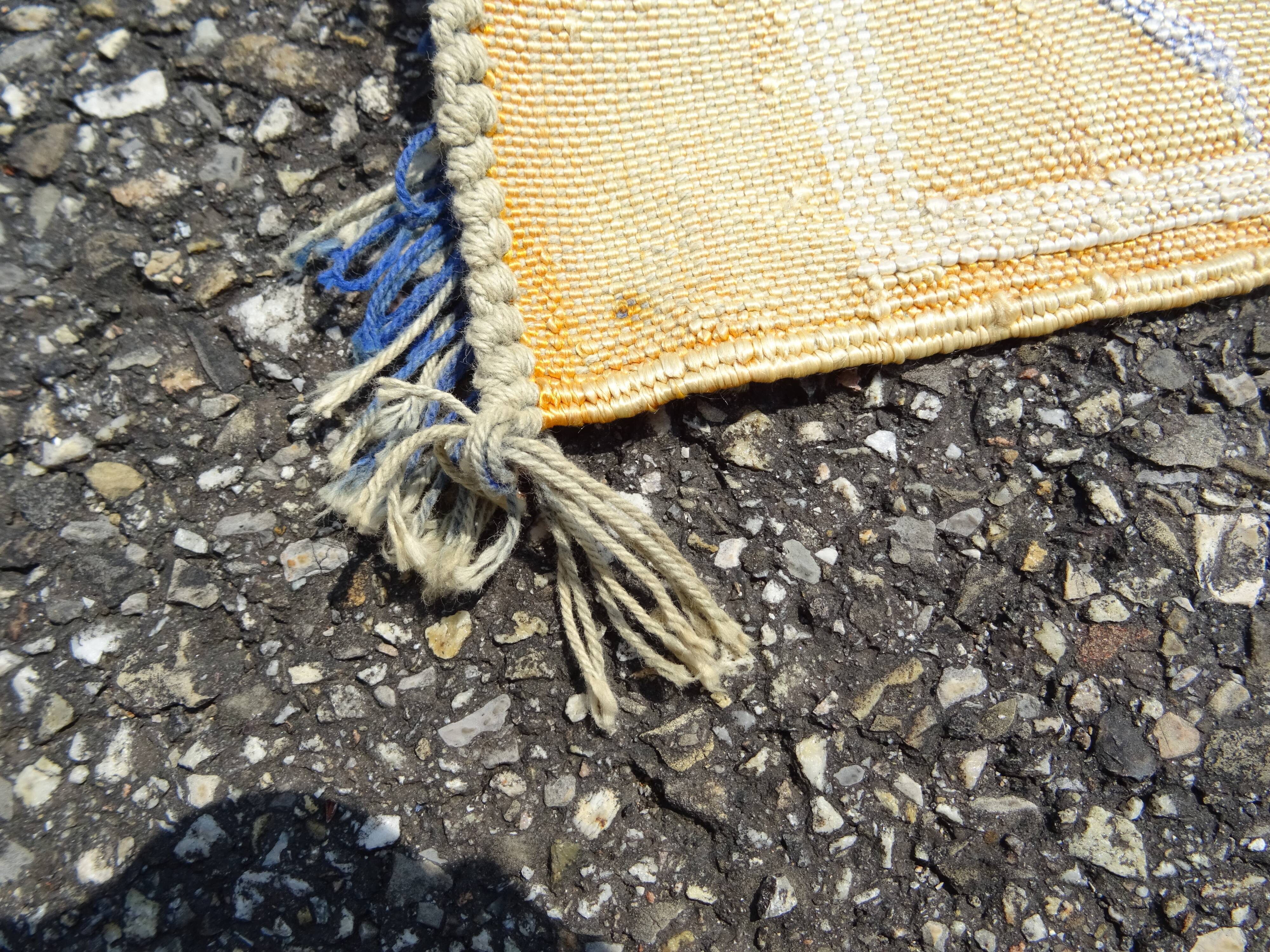 Berber carpet sabra Morocco plant fibers around 1960